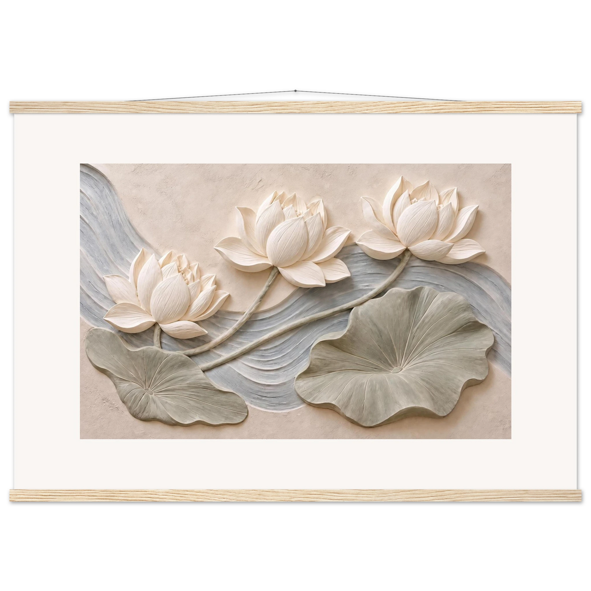 Lotus Current: flowers and botanical. Fine art poster by The Light Stays.