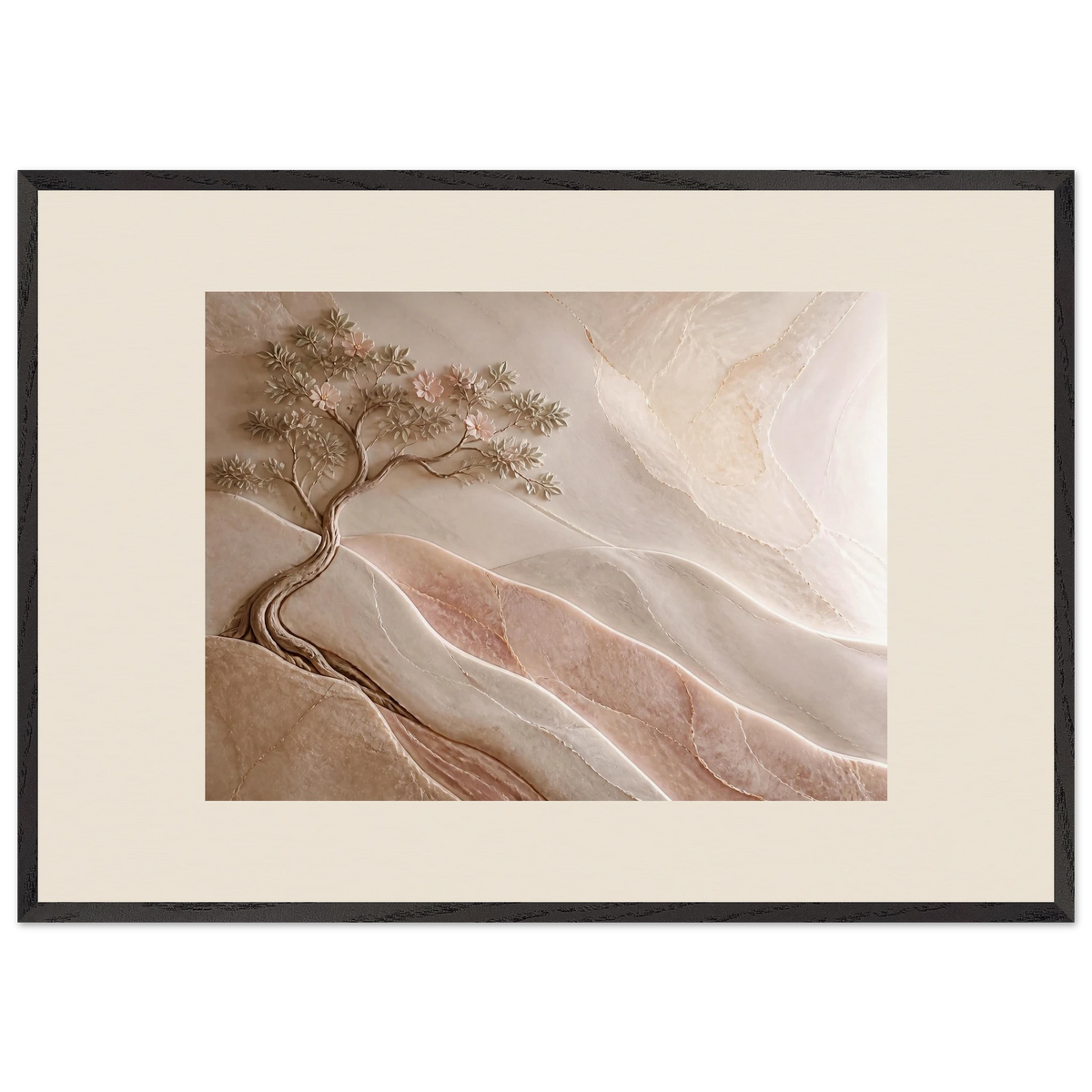 Stone Dawn: petra and siena. Museum-quality framed fine art print.
