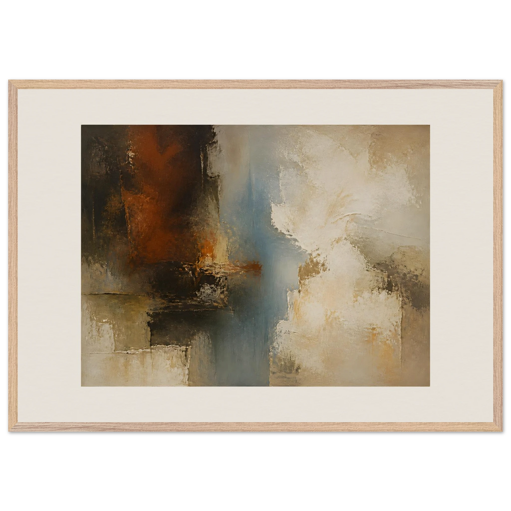 Golden Night: moon and night. Framed fine art print, alternate frame and size.