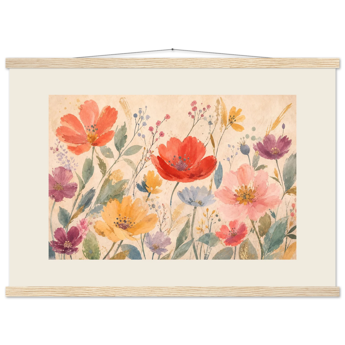 Floral Rhythm: flowers and botanical. Fine art poster by The Light Stays.