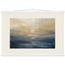 Golden Sea Mist: sea and coastal landscape. Museum-quality fine art poster.