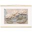 Lotus Current, flowers and botanical. Archival fine art poster shown framed.