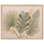 Three Leaves: botanical and nature. Framed fine art print, alternate frame and size.