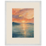 Setouchi Peach Dawn: riviera and japandi. Framed fine art print by The Light Stays.