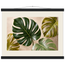 Four Greens: leaves, vivid green and impasto. Museum-quality fine art poster.