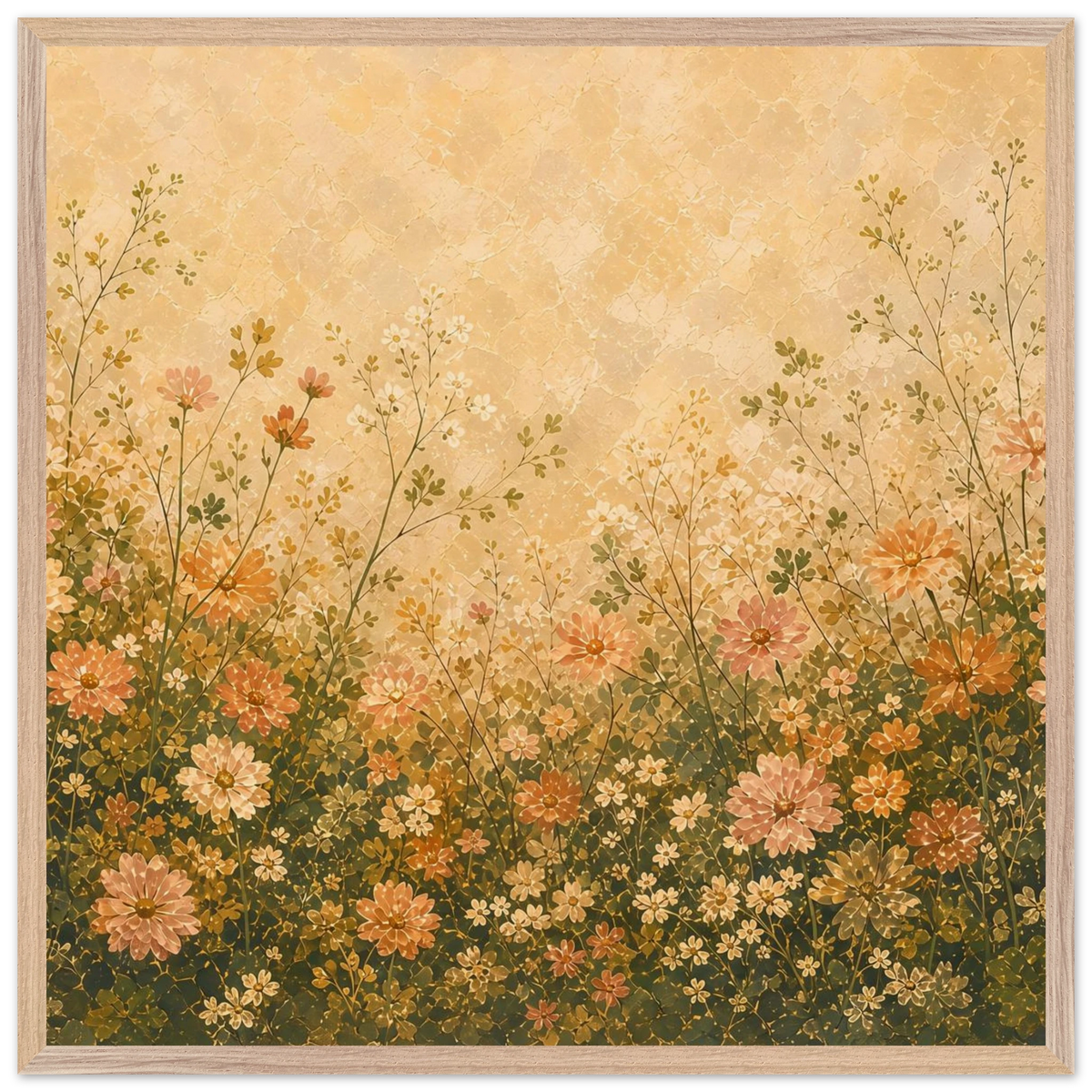 Petal Garden: flowers, botanical and abundance. Framed fine art print by The Light Stays.