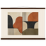 Compass and Clay: geometric abstract, clay and curves. Museum-quality fine art poster.