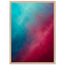 Wine Hour, gradient, dusk and deep color. Archival framed fine art print shown framed.