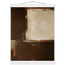 Terracotta Diptych, Panel II of II: two panels, terracotta and cream. Fine art poster, alternate frame and size.