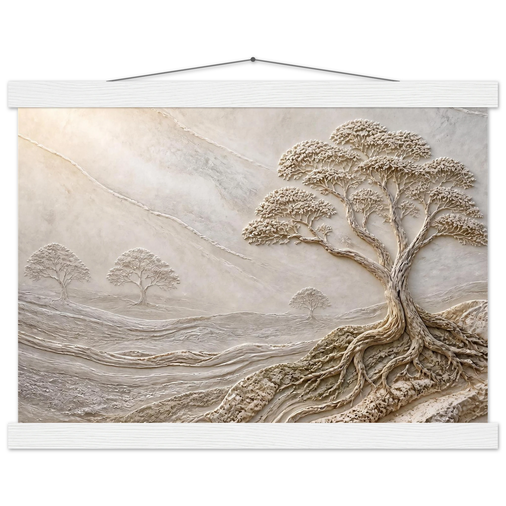 Old Growth: petra and herbarium. Fine art poster, alternate frame and size.