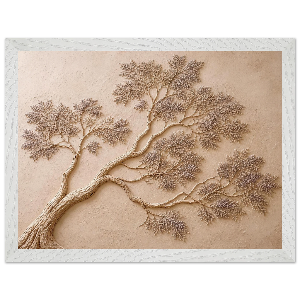 Lilac Reach: petra and flora. Framed fine art print, alternate frame and size.