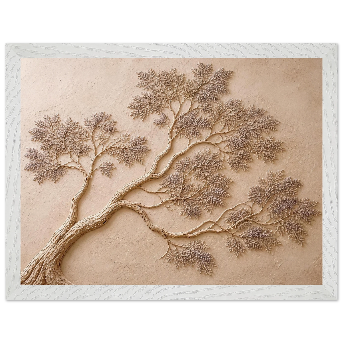 Lilac Reach: petra and flora. Framed fine art print, alternate frame and size.