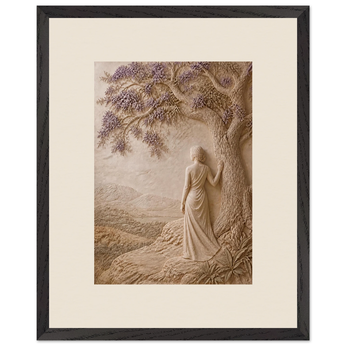 Old Friend, petra and herbarium. Archival framed fine art print shown framed.
