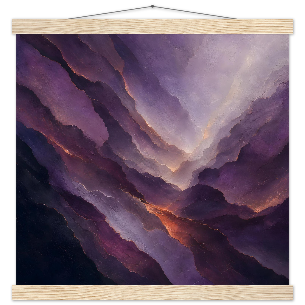 Violet Infinity: moon and night. Fine art poster by The Light Stays.