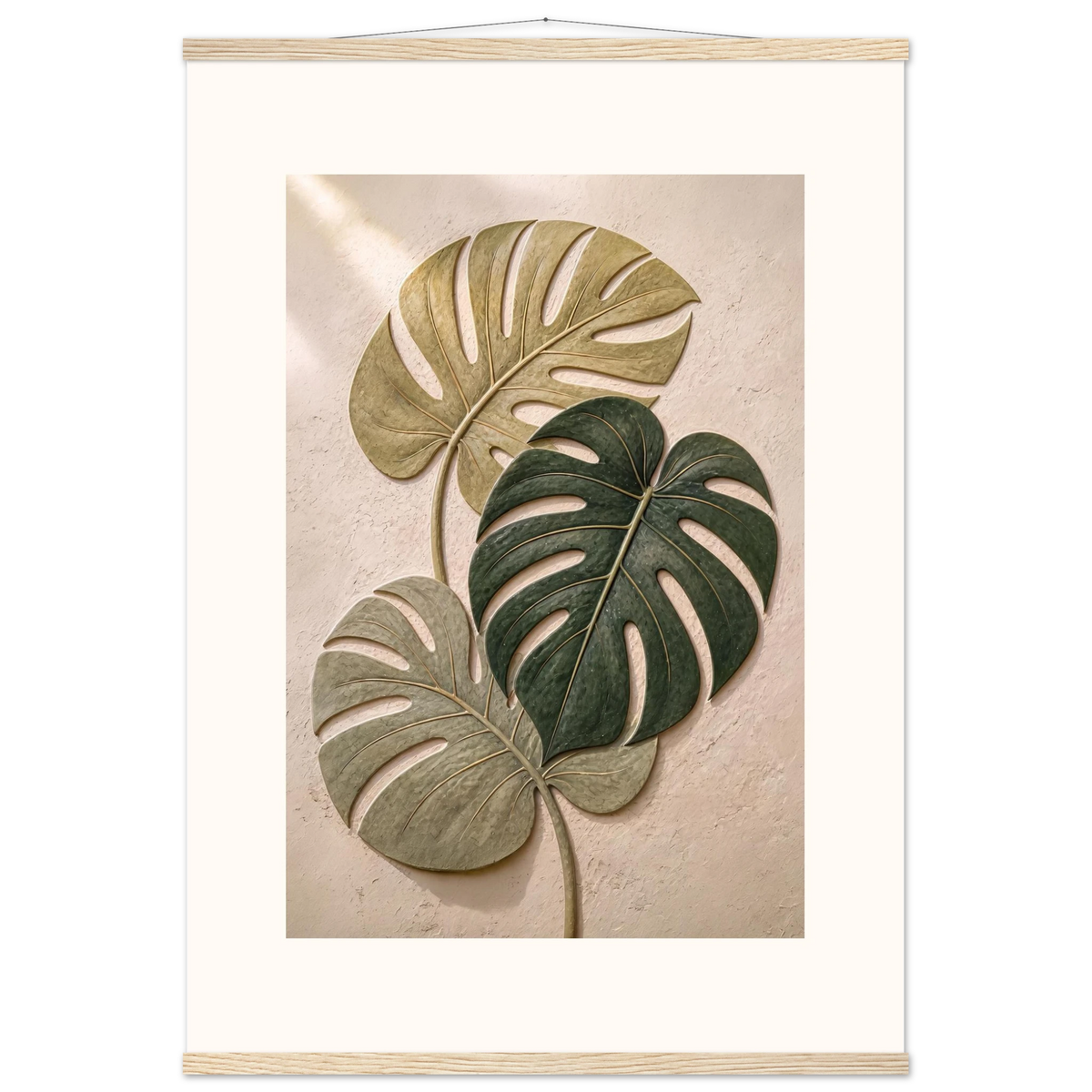 Stone Monstera: botanical and nature. Fine art poster by The Light Stays.