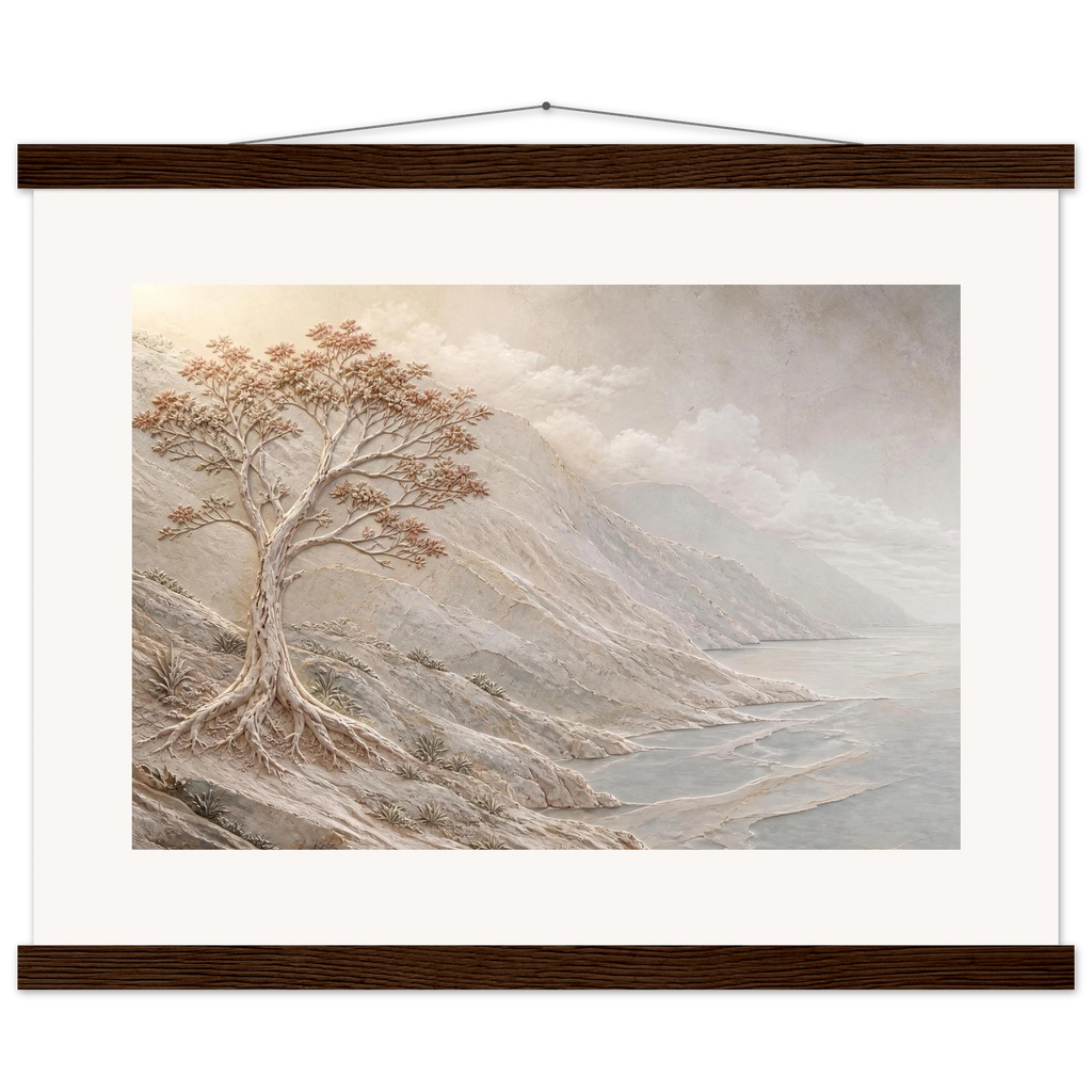 Coral Headland: sea and coastal landscape. Museum-quality fine art poster.