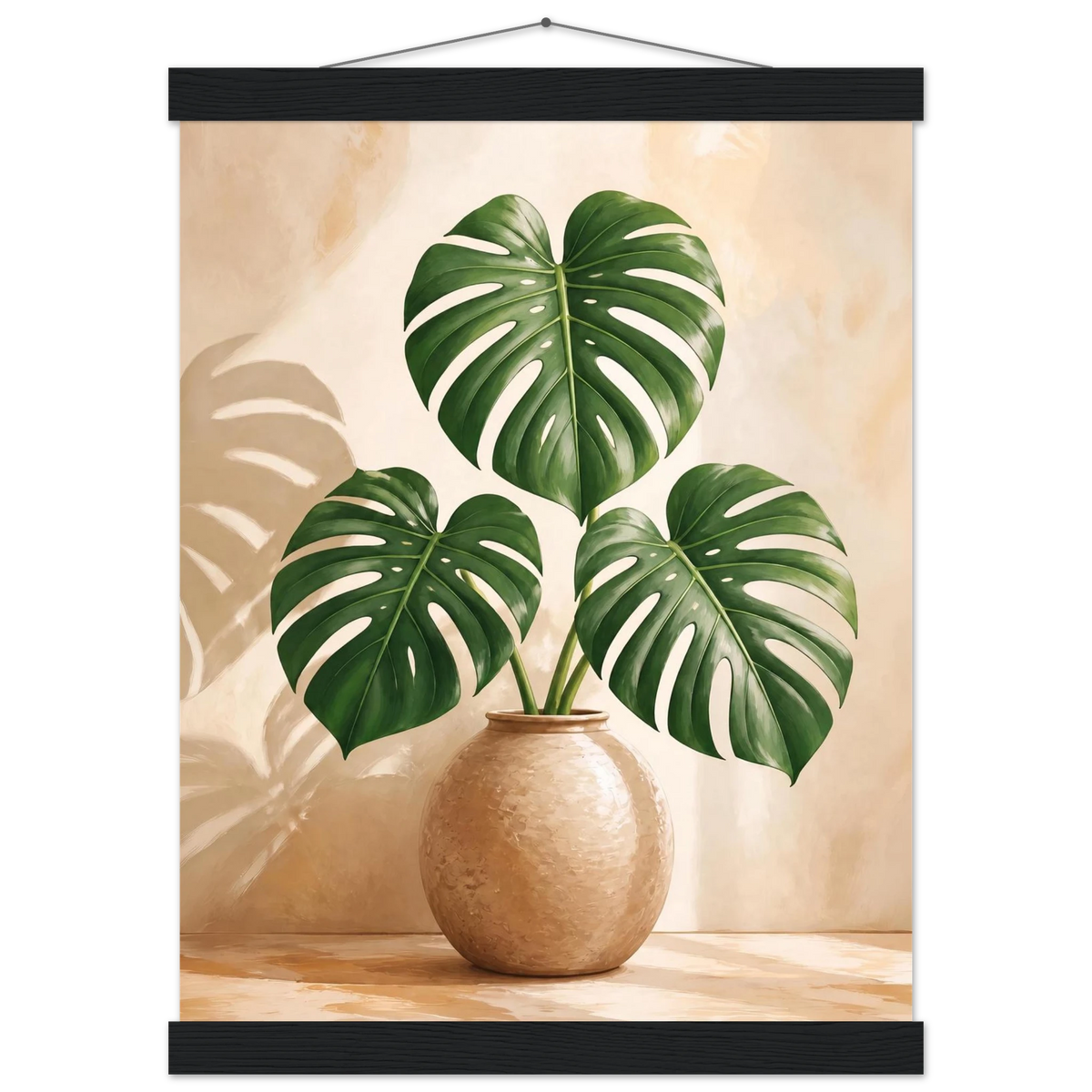 Vessel and Shadow, mediterranean and earth tones. Archival fine art poster shown framed.