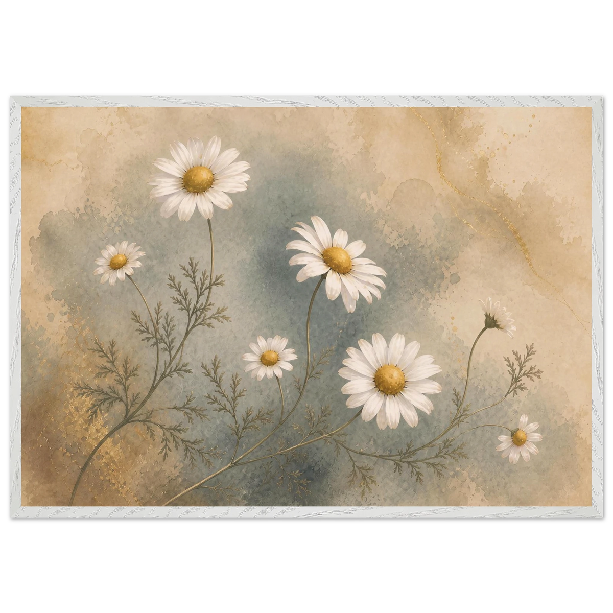 Chamomile Hours: flowers and botanical. Framed fine art print by The Light Stays.