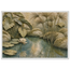 Papyrus Pond: lake, papyrus and serene greens. Framed fine art print by The Light Stays.