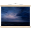 Blue Hour Field, night, horizon and deep blue. Archival fine art poster shown framed.