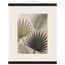 Carved Fronds: impasto, leaves and sand tones. Museum-quality fine art poster.