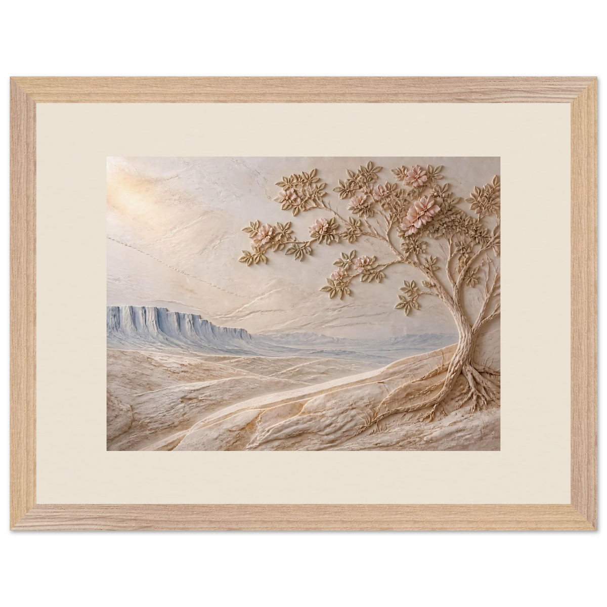 Cliffside Bloom: flowers and botanical. Framed fine art print by The Light Stays.