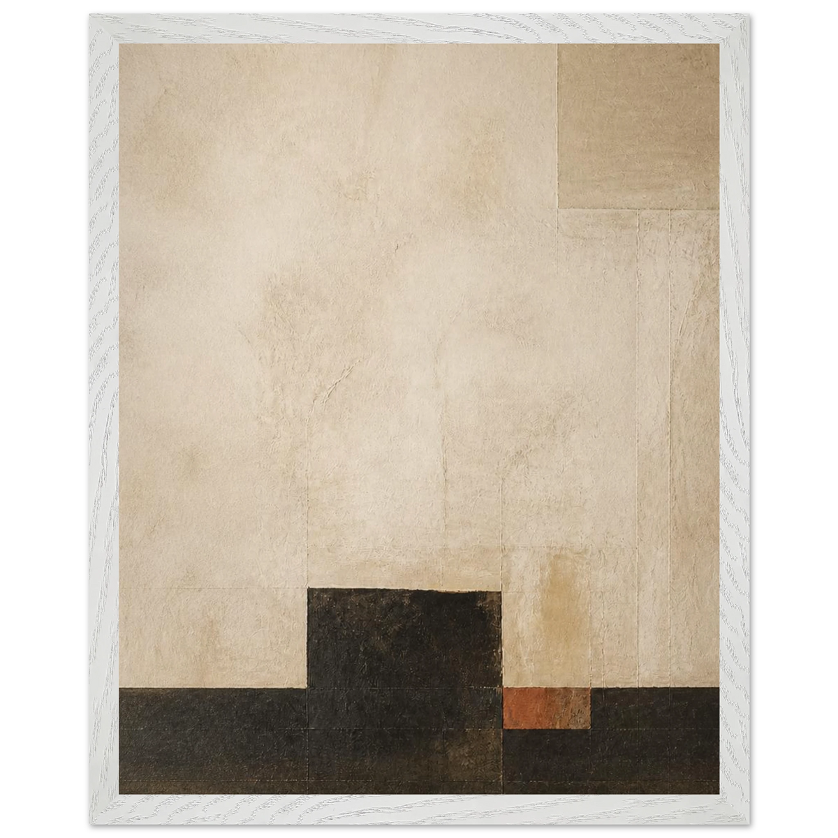 Magnolia Arc: flowers and botanical. Framed fine art print, alternate frame and size.