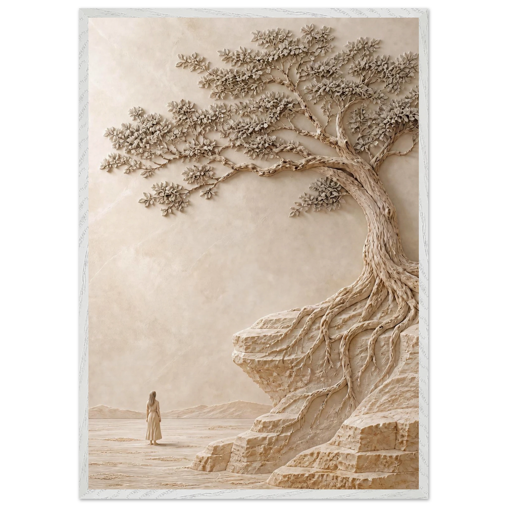 Vigil, petra and siena. Archival framed fine art print shown framed.