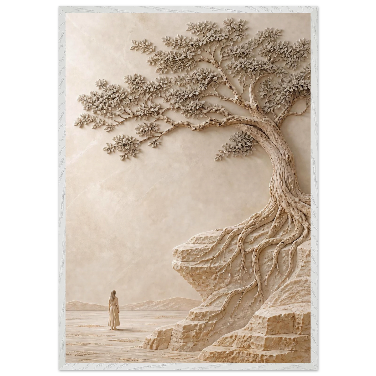 Vigil, petra and siena. Archival framed fine art print shown framed.