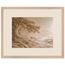 Sandstone Dawn, lumen and siena. Archival framed fine art print shown framed.