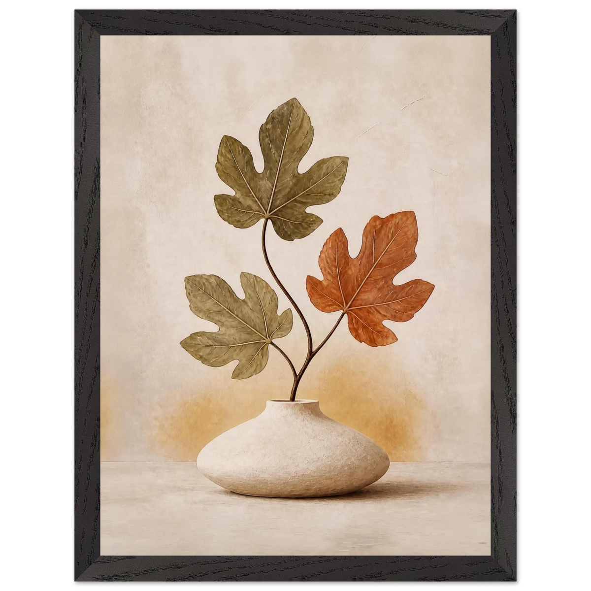 Fig Season, mediterranean and earth tones. Archival framed fine art print shown framed.
