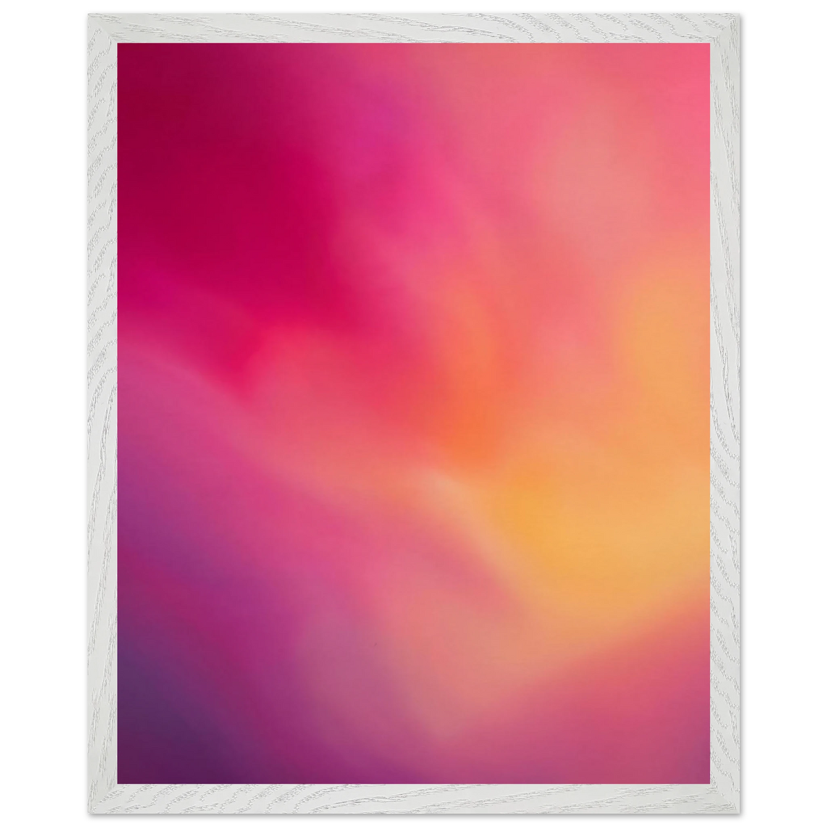Magenta Plume, gradient, magenta and movement. Archival framed fine art print shown framed.