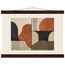 Compass and Clay: geometric abstract, clay and curves. Museum-quality fine art poster.