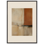 Terracotta Diptych, Panel I of II: two panels, terracotta and cream. Framed fine art print by The Light Stays.