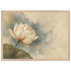 First Lotus Light, flowers and botanical. Archival framed fine art print shown framed.