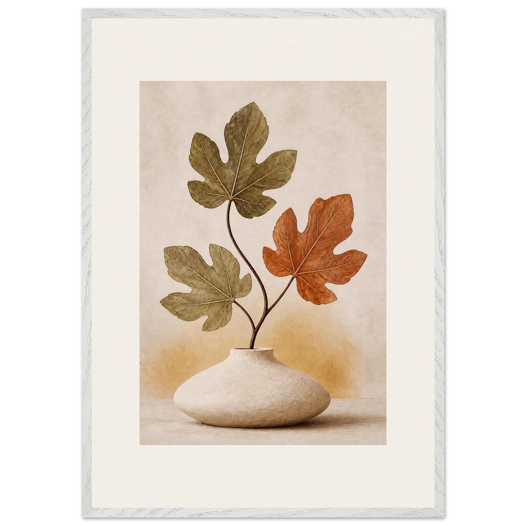 Fig Season, mediterranean and earth tones. Archival framed fine art print shown framed.