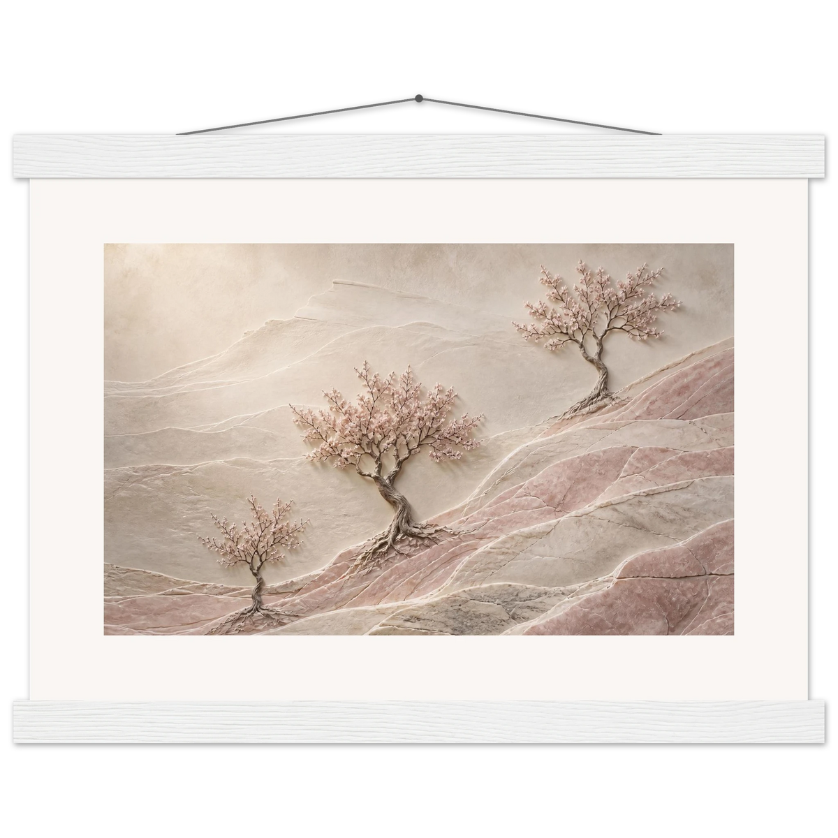Blossom Terraces: flowers and botanical. Fine art poster by The Light Stays.