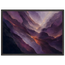 Violet Infinity: moon and night. Framed fine art print, alternate frame and size.