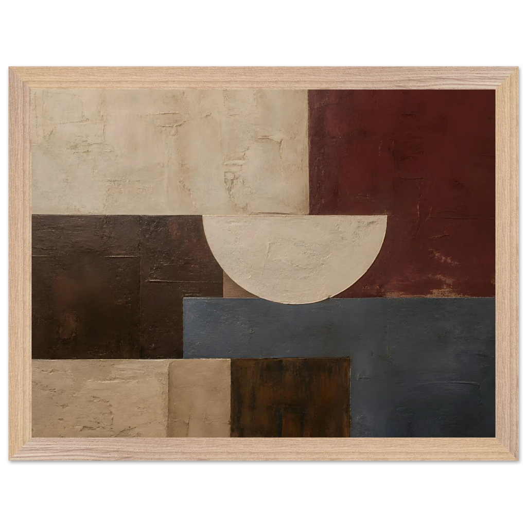 Blocos de Vinho, quadro abstrato emoldurado da The Light Stays.