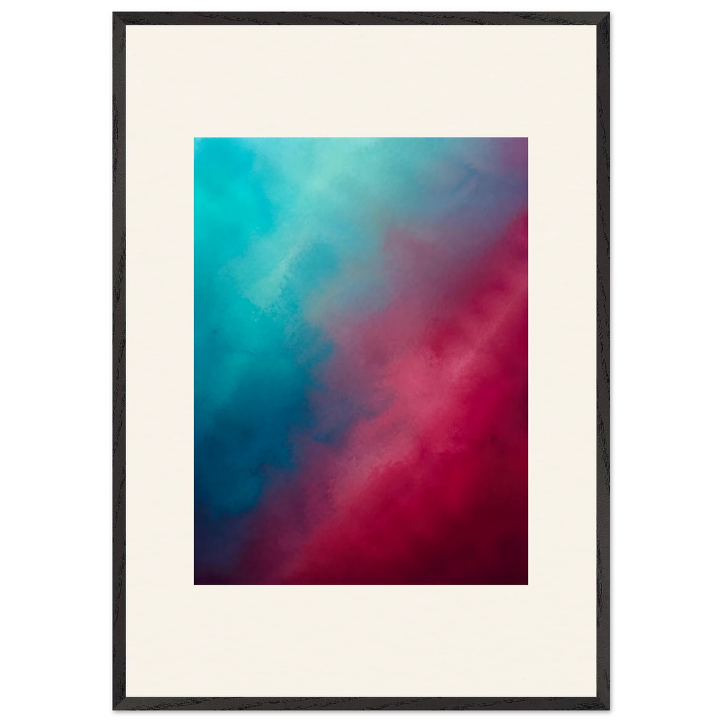 Wine Hour: gradient, dusk and deep color. Framed fine art print by The Light Stays.