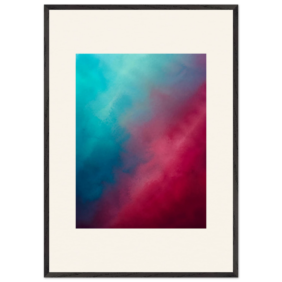 Wine Hour: gradient, dusk and deep color. Framed fine art print by The Light Stays.