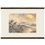 Golden Moon Bird: japanese art and japandi. Museum-quality fine art poster.