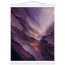 Violet Infinity: moon and night. Museum-quality fine art poster.