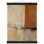 Terracotta Diptych, Panel I of II: two panels, terracotta and cream. Fine art poster by The Light Stays.
