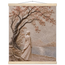 Spring Walk: impasto, lake and blossoming tree. Museum-quality fine art poster.