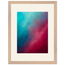 Wine Hour, gradient, dusk and deep color. Archival framed fine art print shown framed.