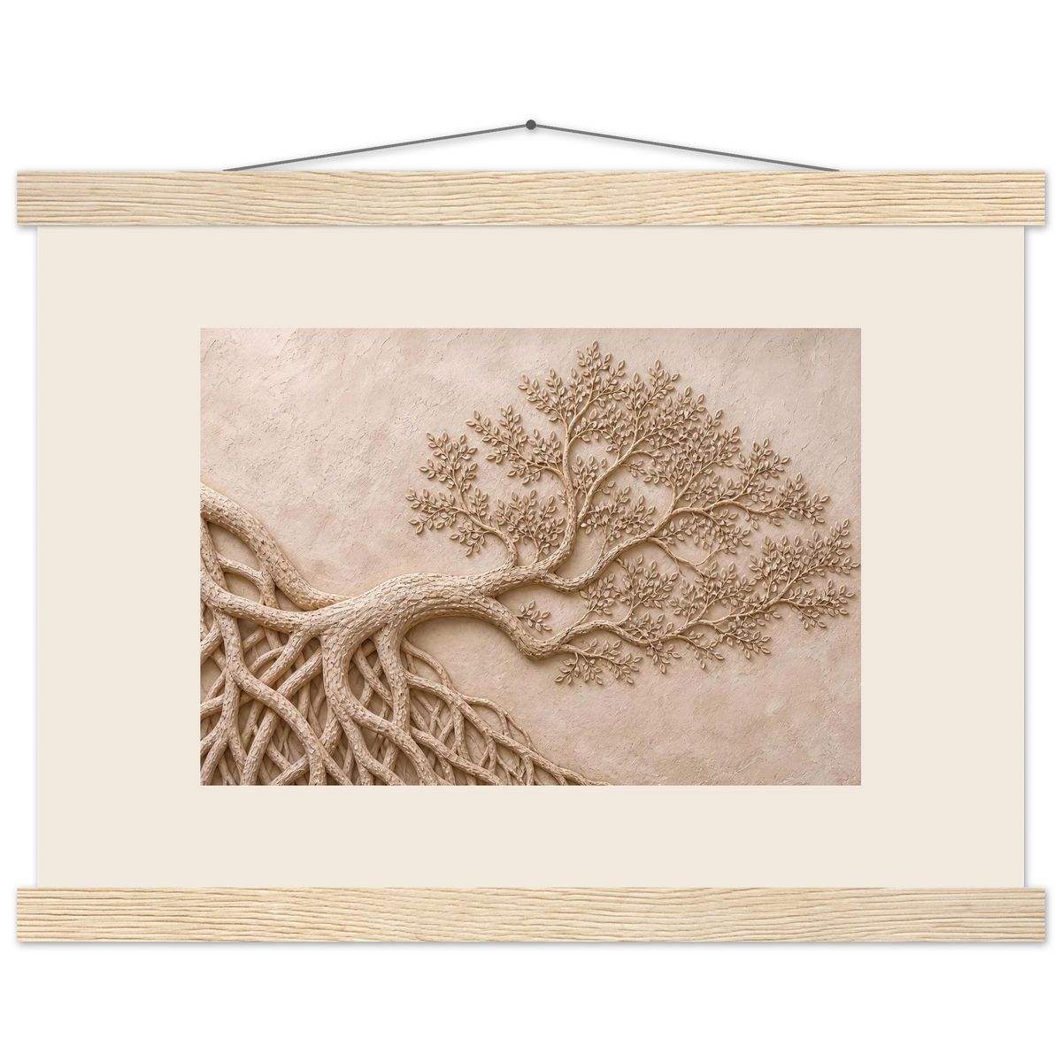 Root Lattice: petra and herbarium. Fine art poster.