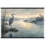 Heron at Dawn: japanese art and japandi. Museum-quality fine art poster.