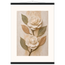Carved Camellia, flowers and botanical. Archival fine art poster shown framed.