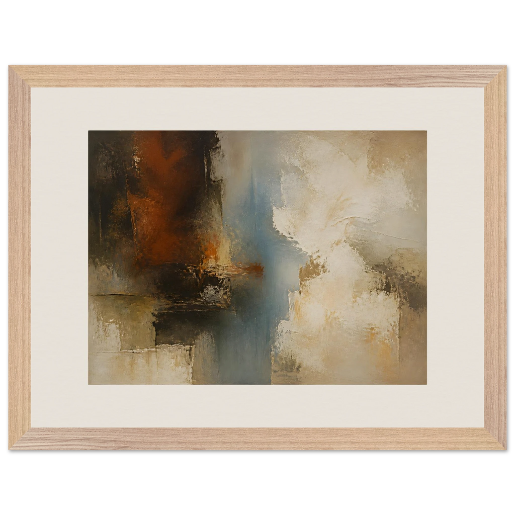 Golden Night: moon and night. Museum-quality framed fine art print.